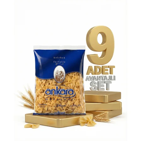 Ankara Fiyonk Makarna 9x500 Gr