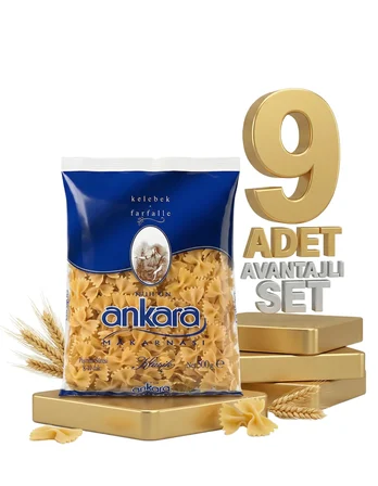 Ankara Fiyonk Makarna 9x500 Gr