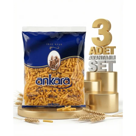 Ankara İnce Uzun Makarna 3x500 Gr