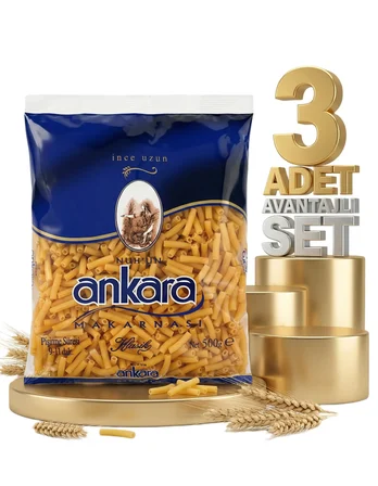 Ankara İnce Uzun Makarna 3x500 Gr