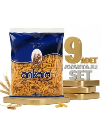Ankara İnce Uzun Makarna 9x500 Gr