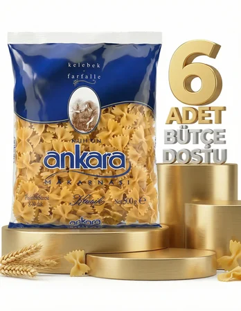Ankara Kelebek Makarna 6x500 Gr
