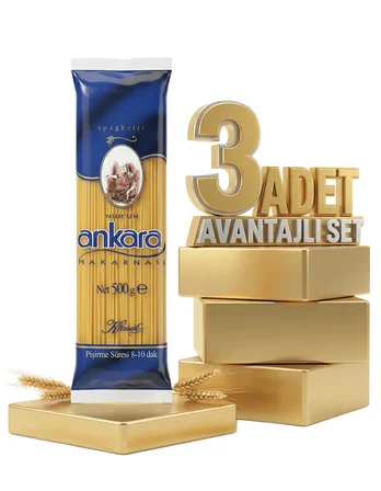 Ankara Spaghetti Makarna 3x500 Gr