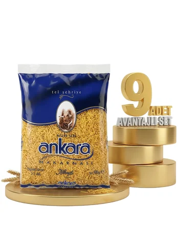 Ankara Makarna Tel Şehriye 9x500 Gr