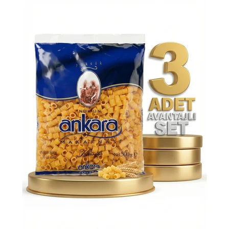 Ankara Yüksük Makarna 3x500 Gr