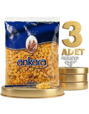 Ankara Yüksük Makarna 3x500 Gr