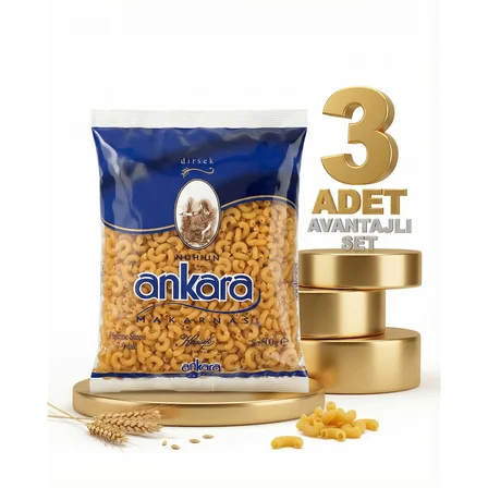 Ankara Makarna Dirsek 3x500 Gr