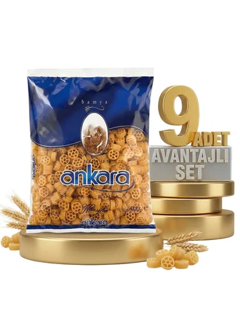 Ankara Makarna Bamya 9x500 Gr