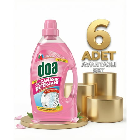 Doa Sıvı Çamaşır Detarjanı Yünlü Ve Narinler 6x2700 Ml