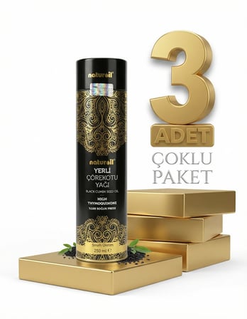 Naturoil Silindir Kutu Çörek Otu Yağı 3x250 Ml
