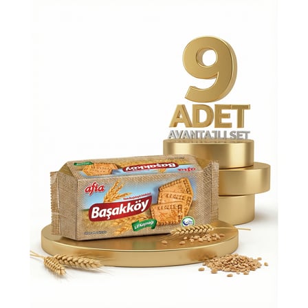 Afia Başakköy Tam Buğdaylı Bisküvi 9x110 Gr
