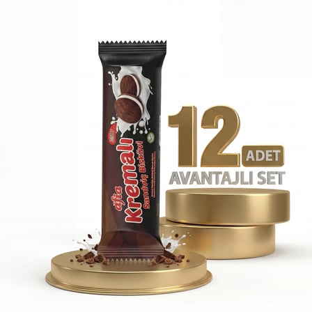 Afia Kakao Kremalı Sandviç Bisküvi 12x60 Gr