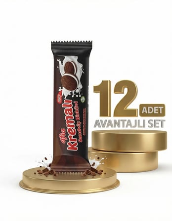 Afia Kakao Kremalı Sandviç Bisküvi 12x60 Gr