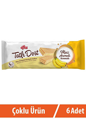 Tatlı Dost Muz Kremalı Gofret 6x140 Gr