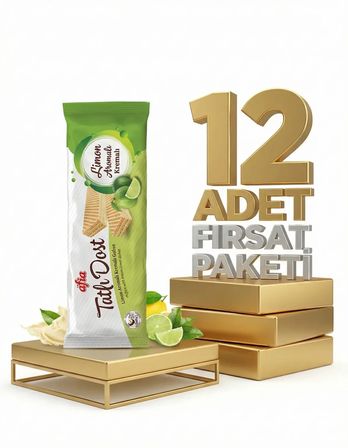 Afia Tatlı Dost Limon Kremalı Gofret 12x140 Gr