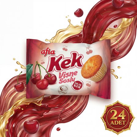 Afia Vişne Soslu Islak Kek 24x35 Gr