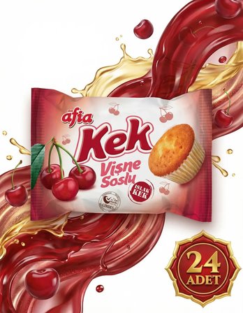 Afia Vişne Soslu Islak Kek 24x35 Gr