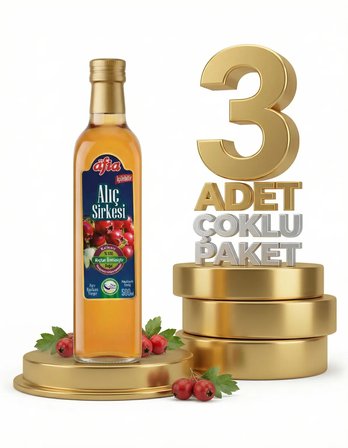Afia Alıç Sirkesi Cam Şişe 3x500 Ml
