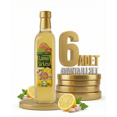 Afia Limon Sirkesi Cam Şişe 6x500 Ml