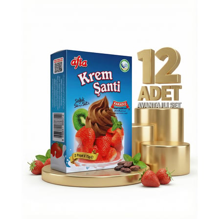 Afia Kakaolu Krem Şanti 12x150 Gr