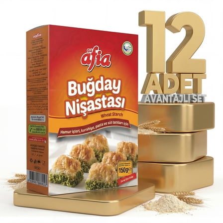 Afia Buğday Nişastası 12x150 Gr