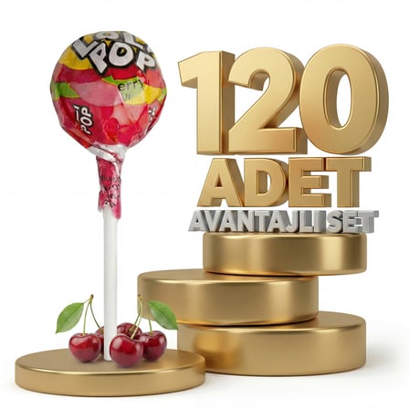Afia Lolipop Meyve Aromalı Sert Şeker 120x10 Gr