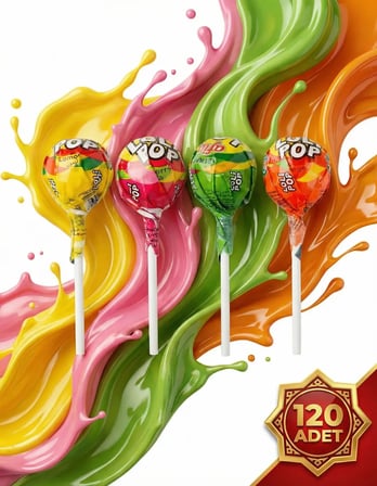 Afia Lolipop Meyve Aromalı Sert Şeker 120x10 Gr