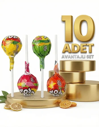 Afia Lolipop Meyve Aromalı Sert Şeker 10x10 Gr
