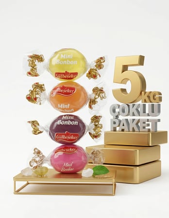 Afia Meyveli Mini Bonbon Şeker 5x1 Kg