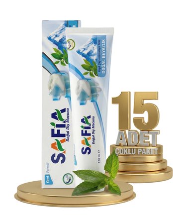 Safia Diş Macunu Yeşil Çay ve Himalaya Tuzu 15x100 ml