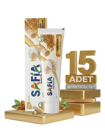 Safia Diş Macunu Misvak ve Propolis 15x60 ml