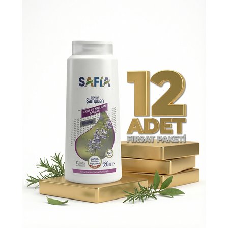 Safia Zayıf Ve Kırılgan Saçlar Şampuan 12x650 Ml