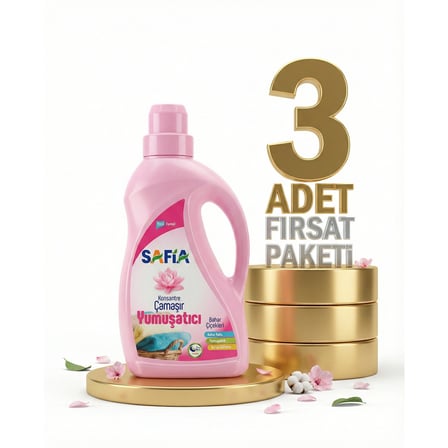 Safia Bahar Çiçekleri Çamaşır Yumuşatıcı 3x1 Lt