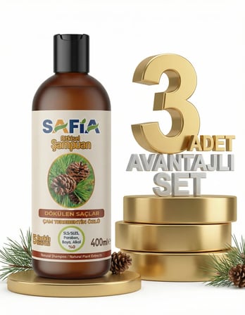 Safia Saç Dökülmesine Karşı Şampuan 3x400 Ml