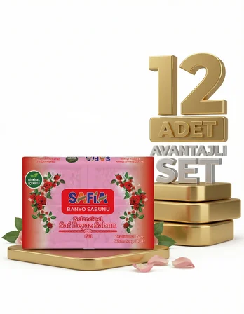 Safia Gül Banyo Sabunu 12x600 Gr