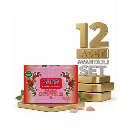 Safia Gül Banyo Sabunu 12x600 Gr