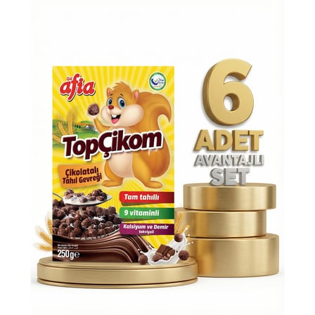 Afia Topçikom Çiko Tahıl Gevreği 6x250 Gr