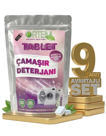 Ortem Çamaşır Tablet Deterjan 9x22'li