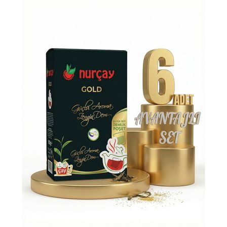 Nurçay Demlik Kutu Gold 6x(15X60 GR)