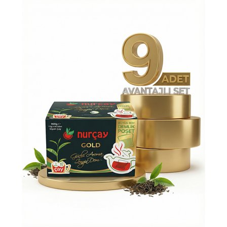 Nurçay Demlik Kutu Gold 9x(15X60 GR)