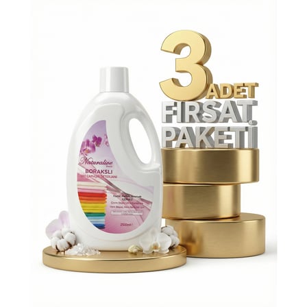 Naturalive Renkliler Sıvı Çamaşır Deterjanı 3x2,50 Lt