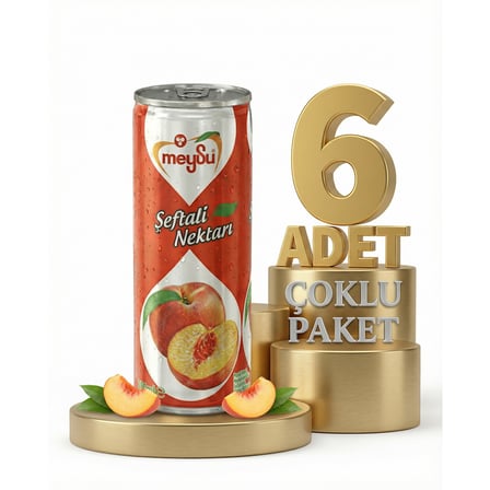Meysu Kutu Şeftali 6x330 Ml