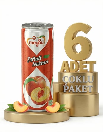 Meysu Kutu Şeftali 6x330 Ml