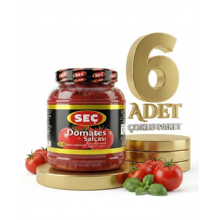 Seç Domates Salça Pet 6x1650 Gr