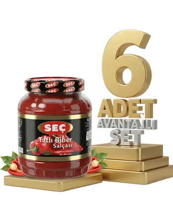 Seç Tatlı Biber Salçası 6x1600 Gr