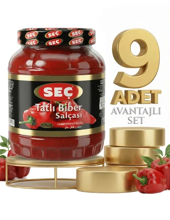 Seç Tatlı Biber Salçası 9x1600 Gr