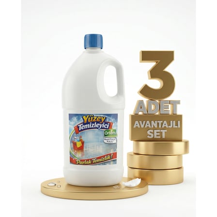 Ortem Beyaz Sabun Kokulu Yüzey Temizleyici 3x2,5 Kg
