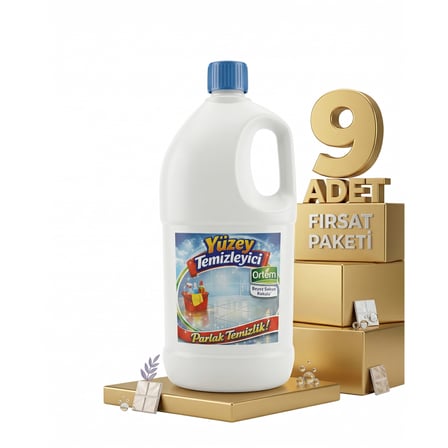 Ortem Beyaz Sabun Kokulu Yüzey Temizleyici 9x2,5 Kg