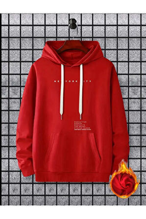 Newyorkcıty Baskılı 2 iplik İçi pamuklu Sweatshirt