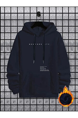 Newyorkcıty Baskılı 2 iplik İçi pamuklu Sweatshirt